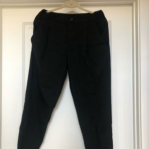 Black trouser joggers